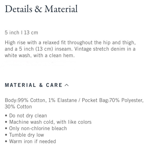 A&F Dad Short High Rise Cut-Offs - Picture 6 of 7